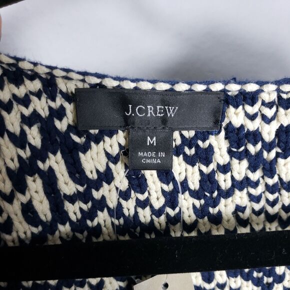 J Crew Womens M Relaxed Wideneck Knit Blue Sweater 1552 - Picture 7 of 8